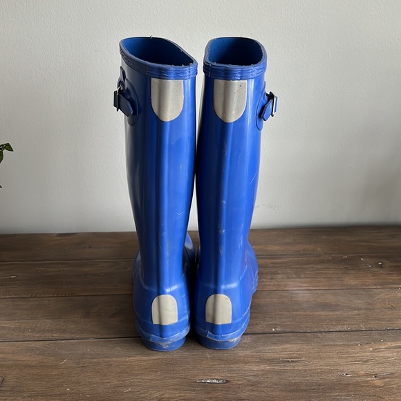 Hunter Shoes Hunter Girls Original Gloss Rain Boot Cobalt Blue Size